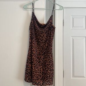 Row A (Nordstrom) Cheetah Print Mini Dress (Size S)